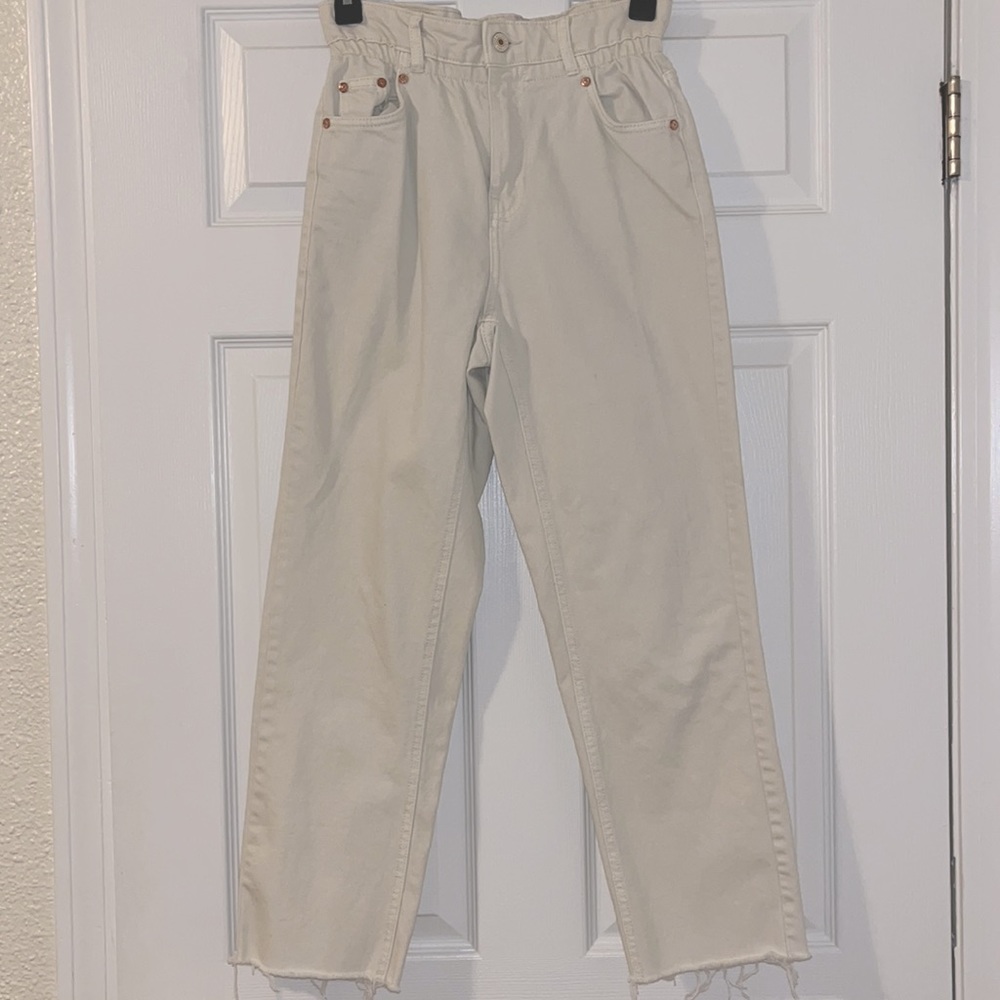 Women’s Paper-bag Waist, Straight Leg Jean
